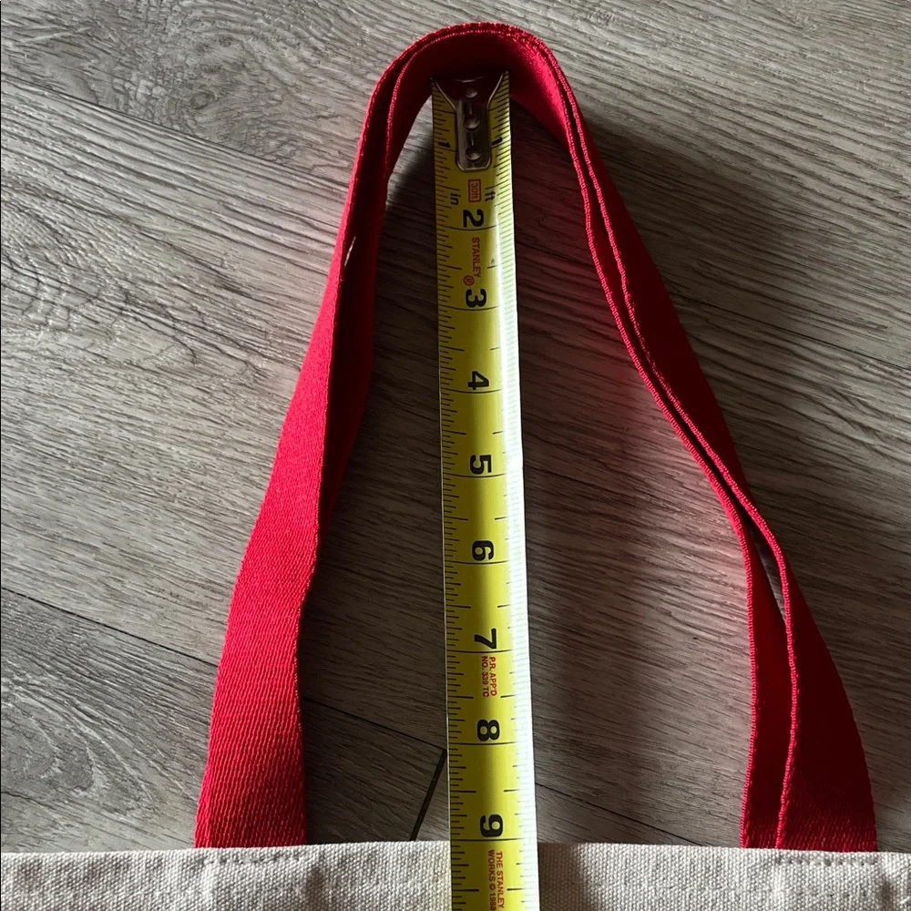 Lancôme Paris Red and Pink Kiss Print Tote Bag Canvas